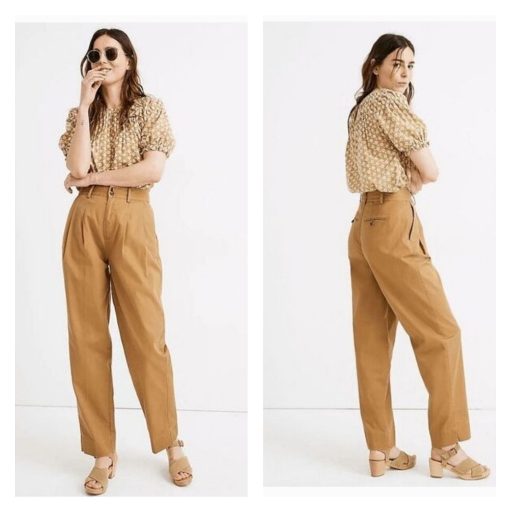 Madewell High-Rise Pleated Trousers